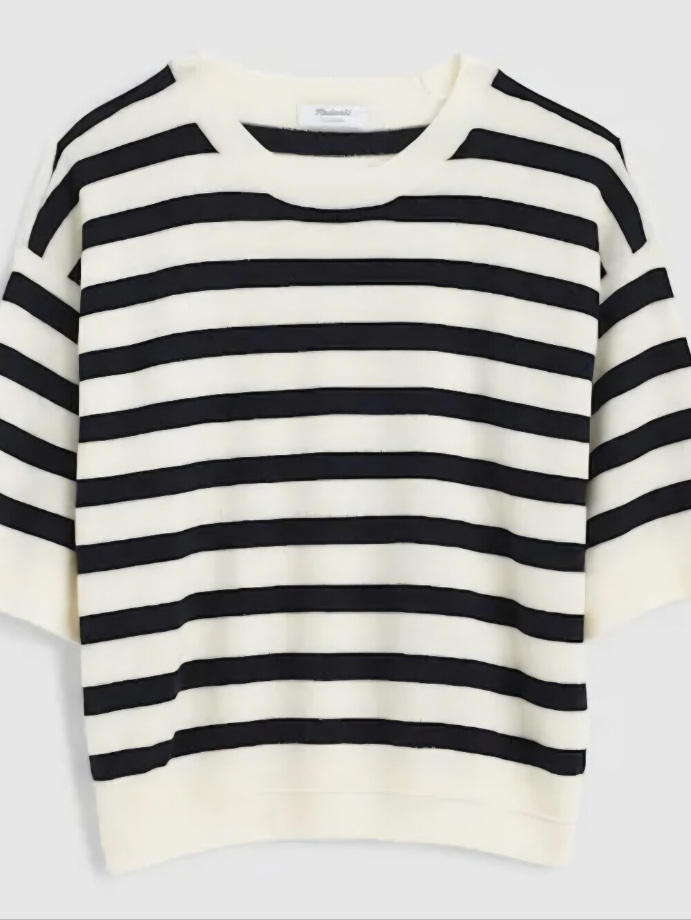 Madewell NWT 100% Cashmere Stripe Sweater XXS Ivory Navy Breton Knit